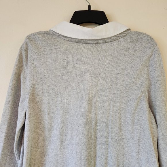 Grey Jones New York Ls Sweater Oxford Collar, Cuff, ShirtTails Large - Picture 7 of 12